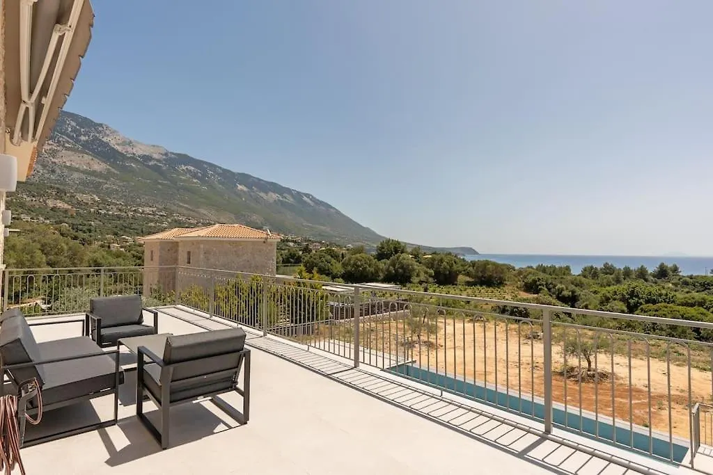 Brand New Kefalonia Stone Villas - Villa Trapezaki Tranquility Greece