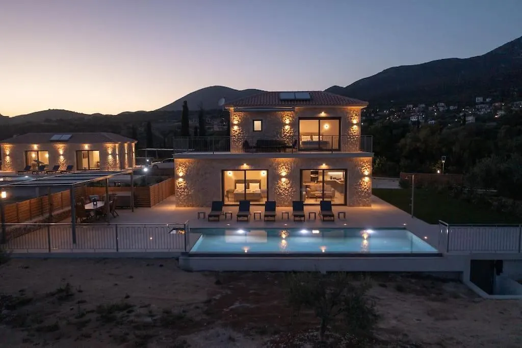 Brand New Kefalonia Stone Villas - Villa Trapezaki Tranquility Greece